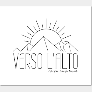 Verso L'alto Line Design Posters and Art